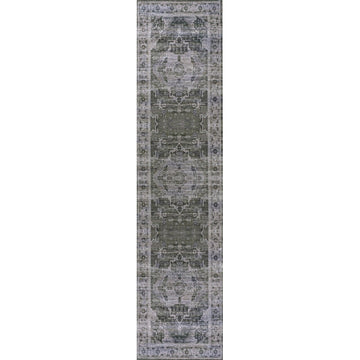 Alanya Ornate Medallion Washable Area Rug
